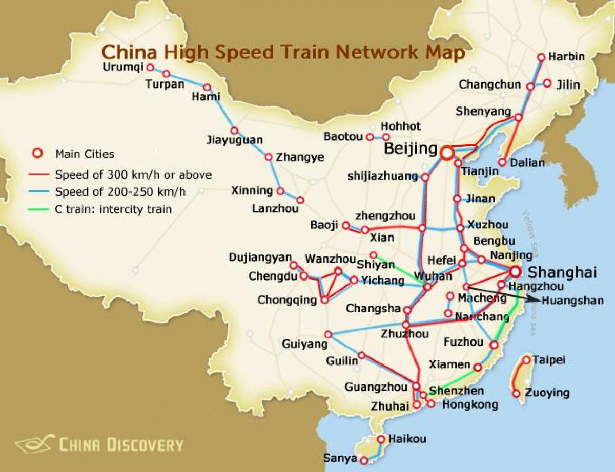 shanghai bullet train map
