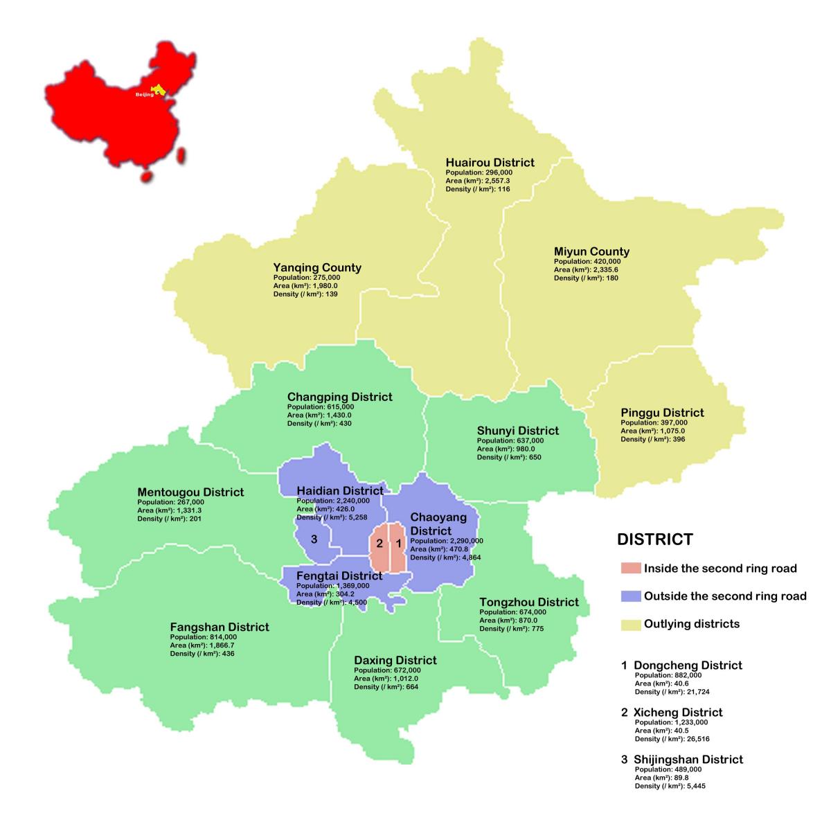 Beijing neighborhood map