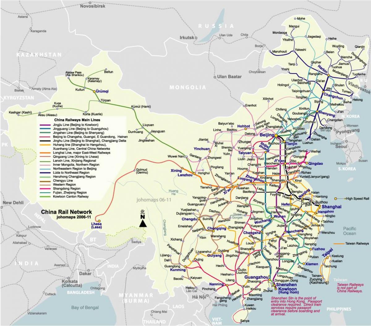 Beijing railway map
