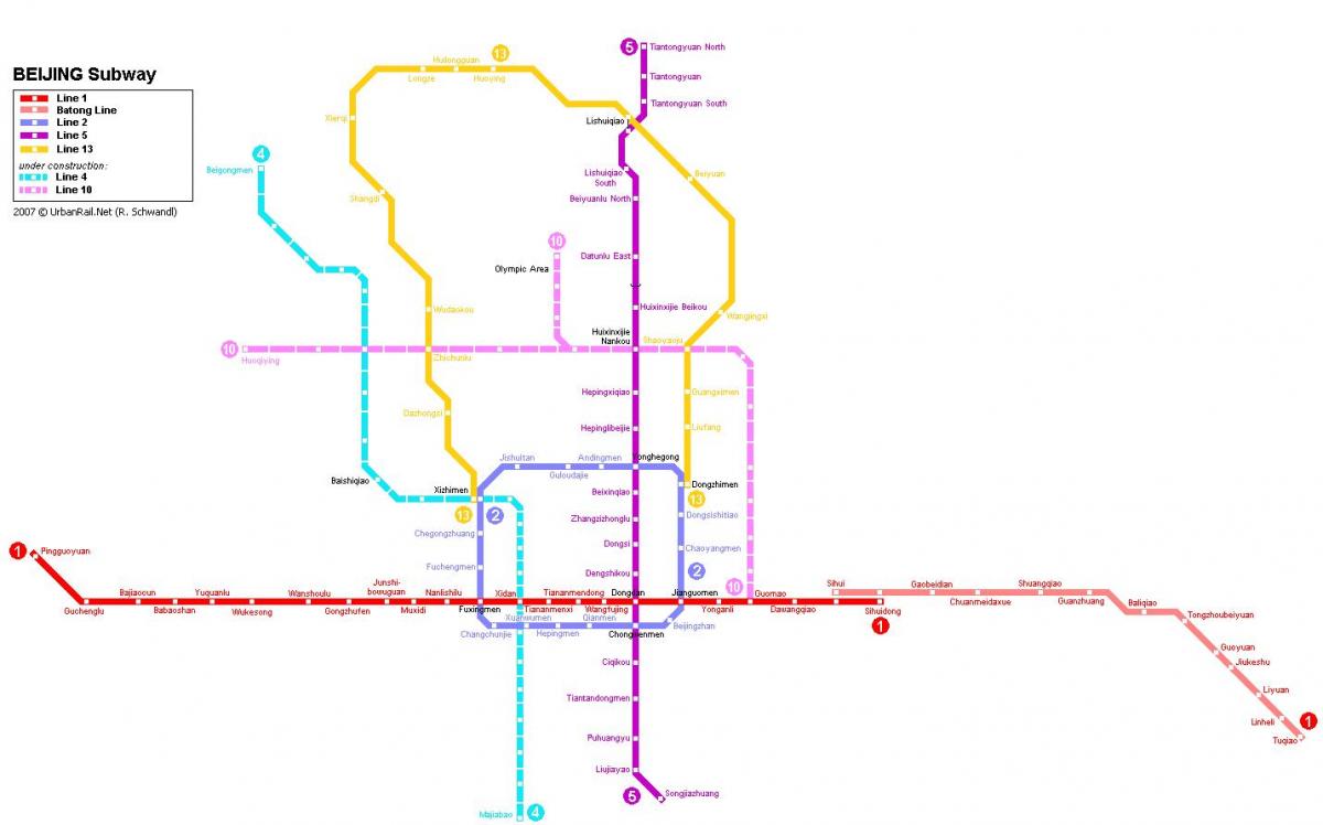 map of Beijing underground city