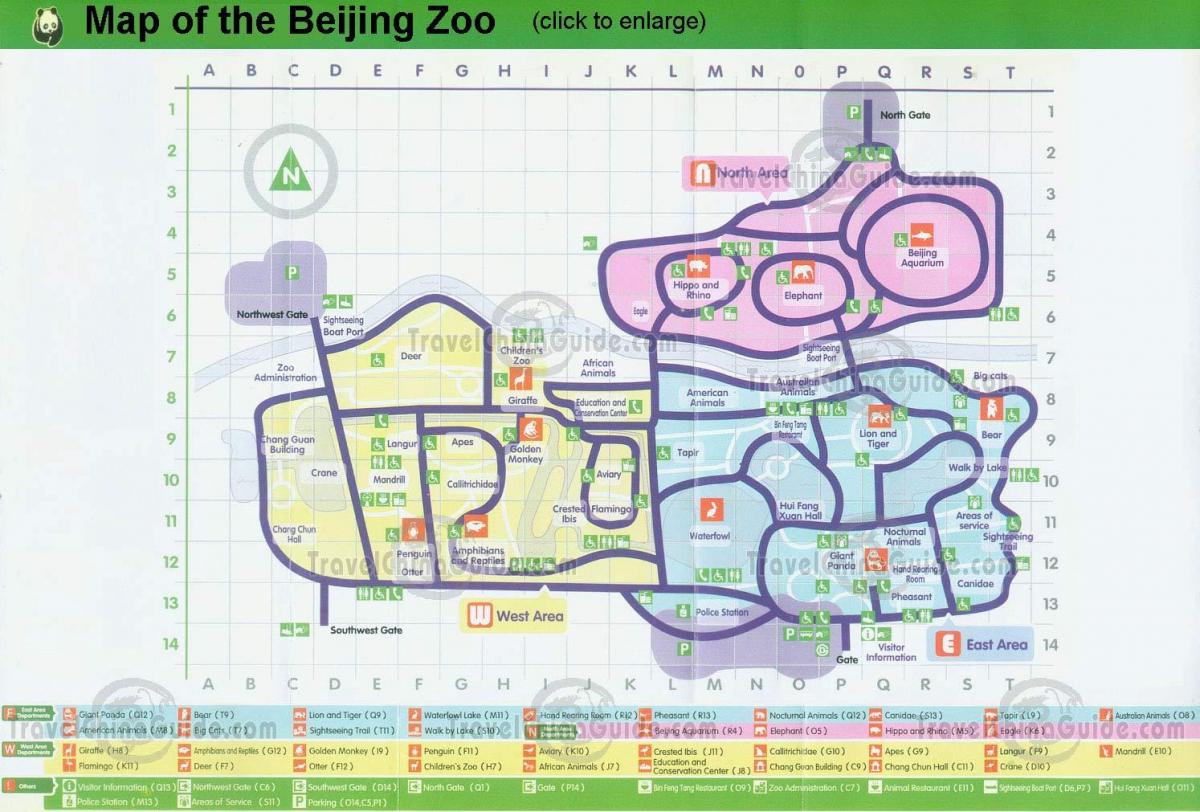 map of Beijing zoo