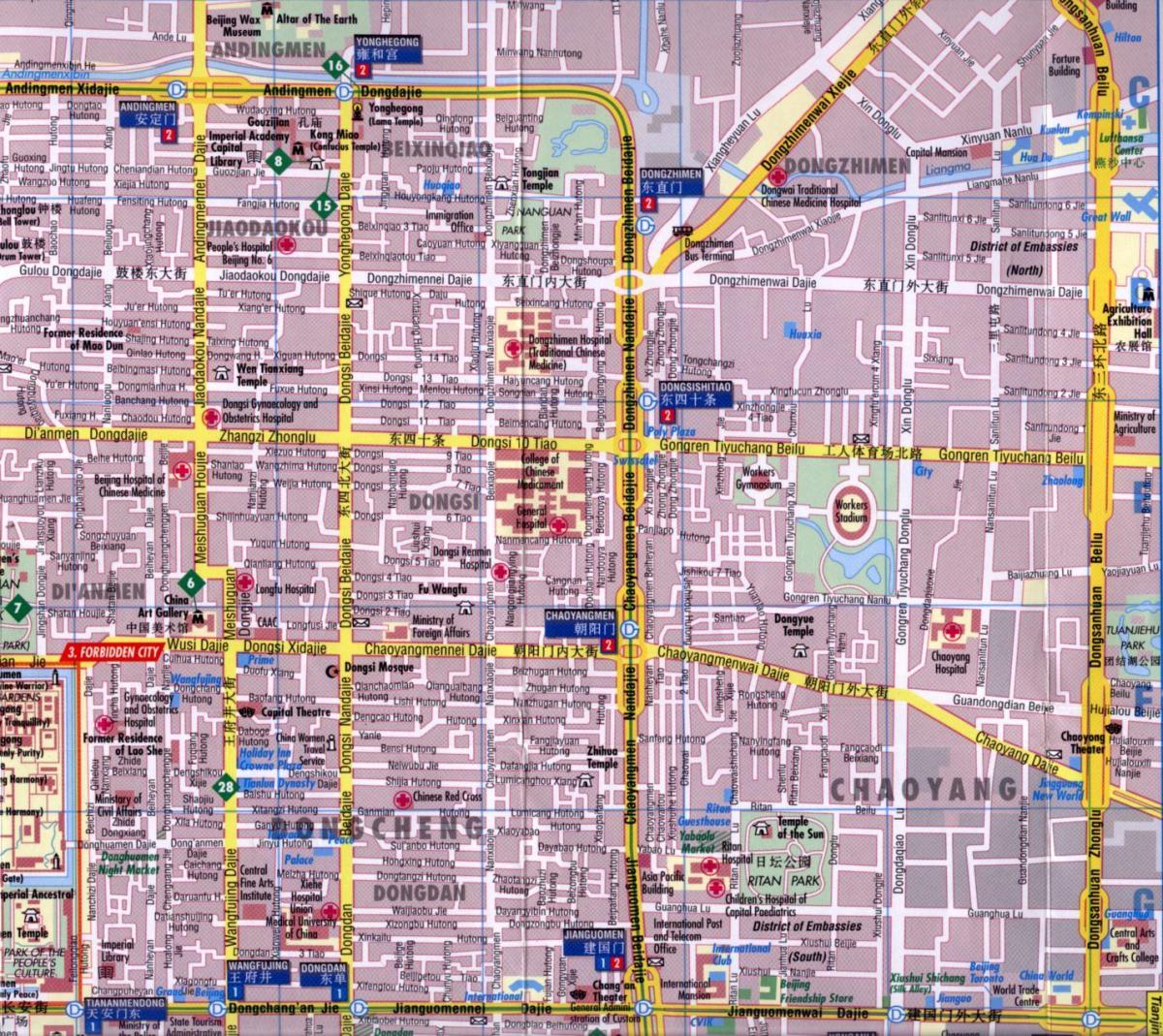 chaoyang district Beijing map