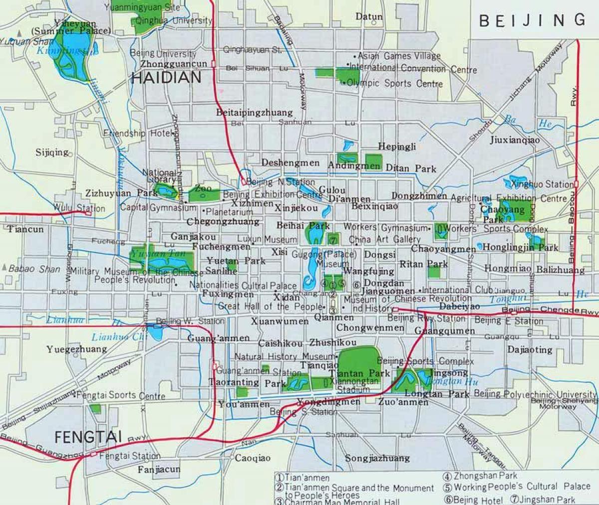 Beijing city centre map