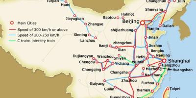 Shanghai bullet train map