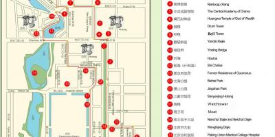 Map of Beijing hutong