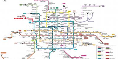 Map of Beijing subway station