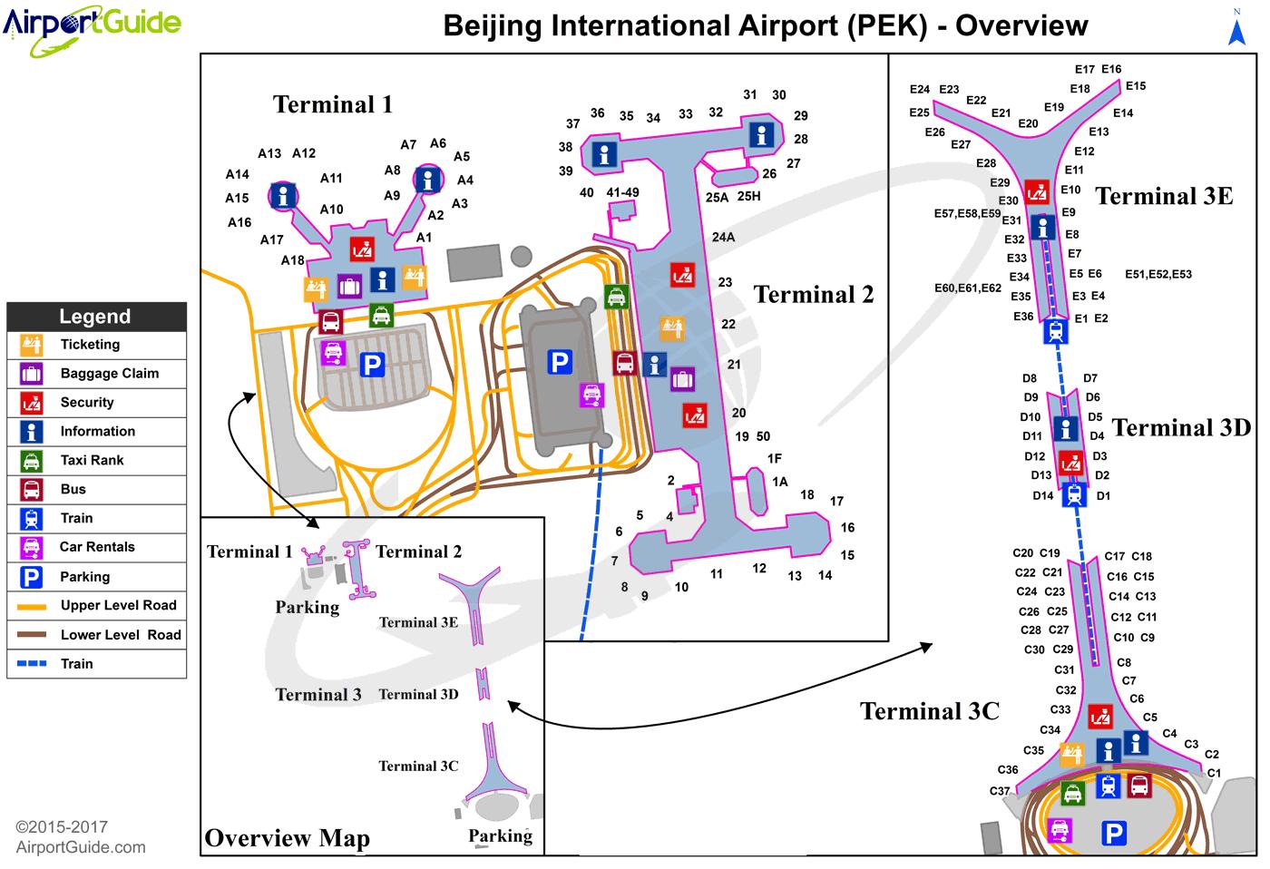 Beijing International Airport Arrivals Terminal Map