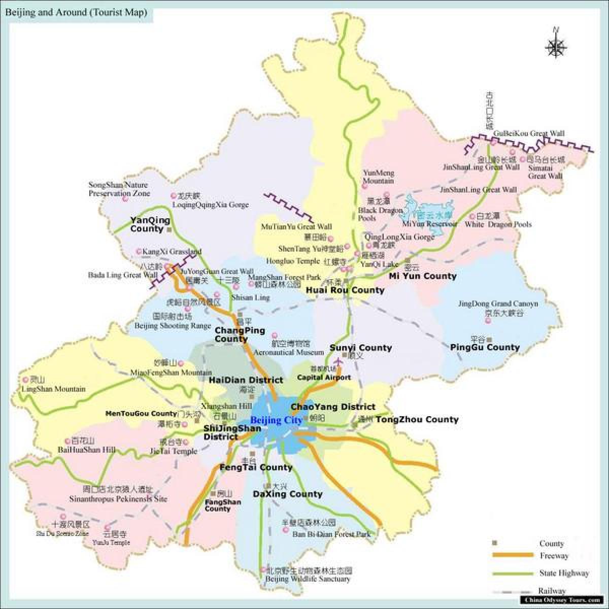 map of Beijing area