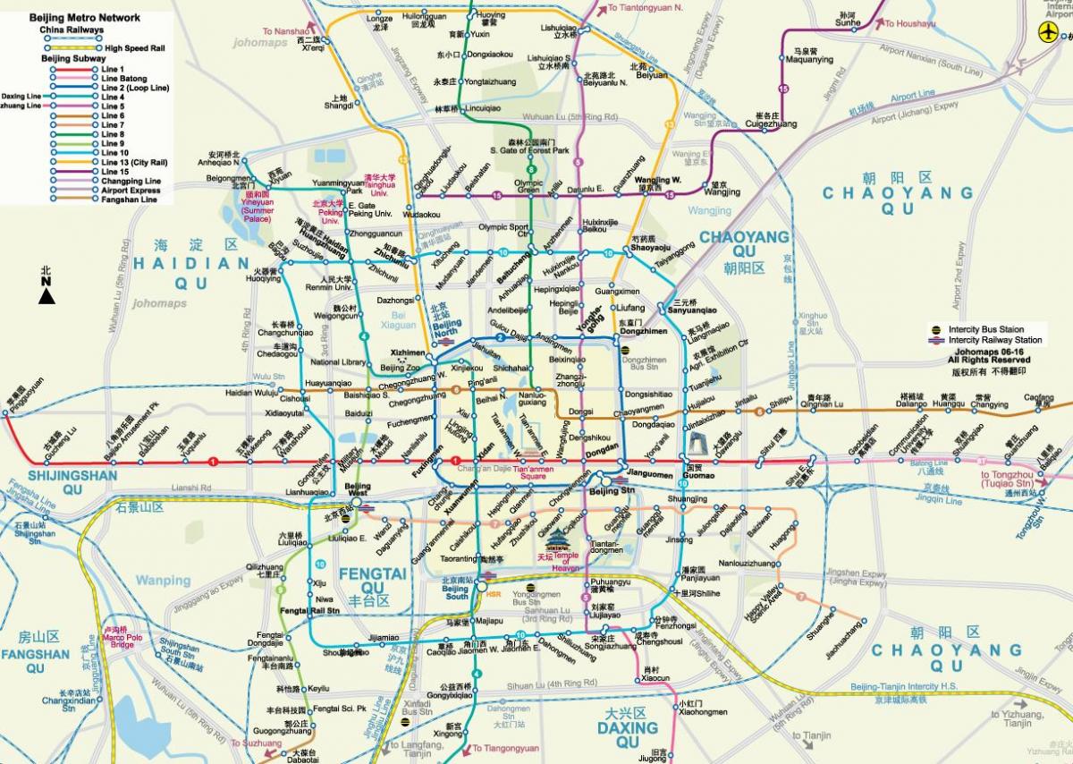 Beijing mtr map