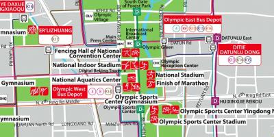 Map of Beijing olympic park