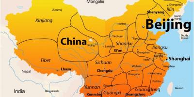 Peking on map