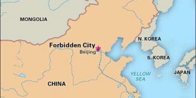 Forbidden city China map