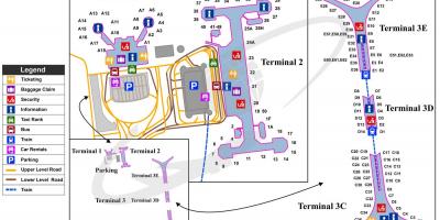 Peking airport map